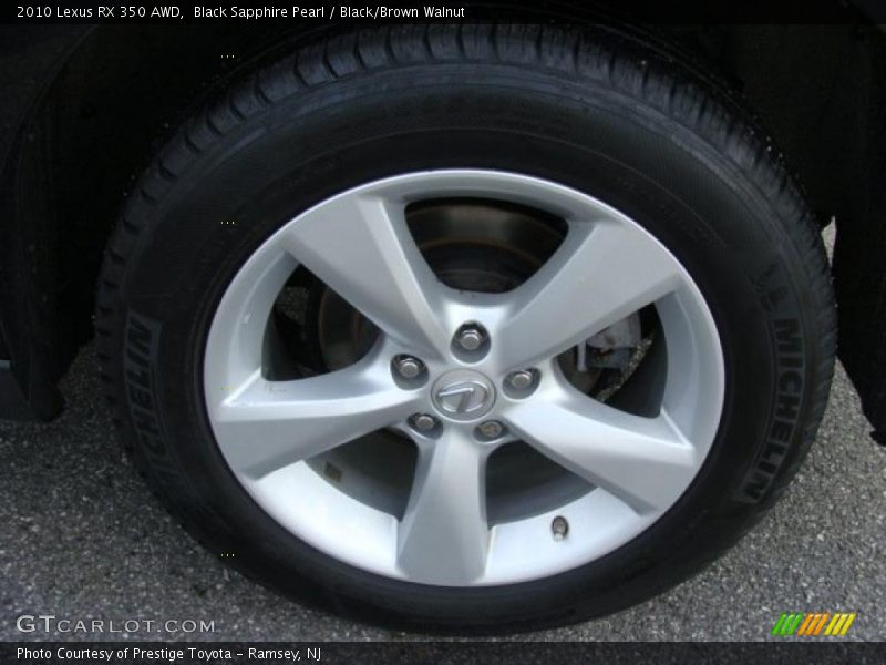 Black Sapphire Pearl / Black/Brown Walnut 2010 Lexus RX 350 AWD