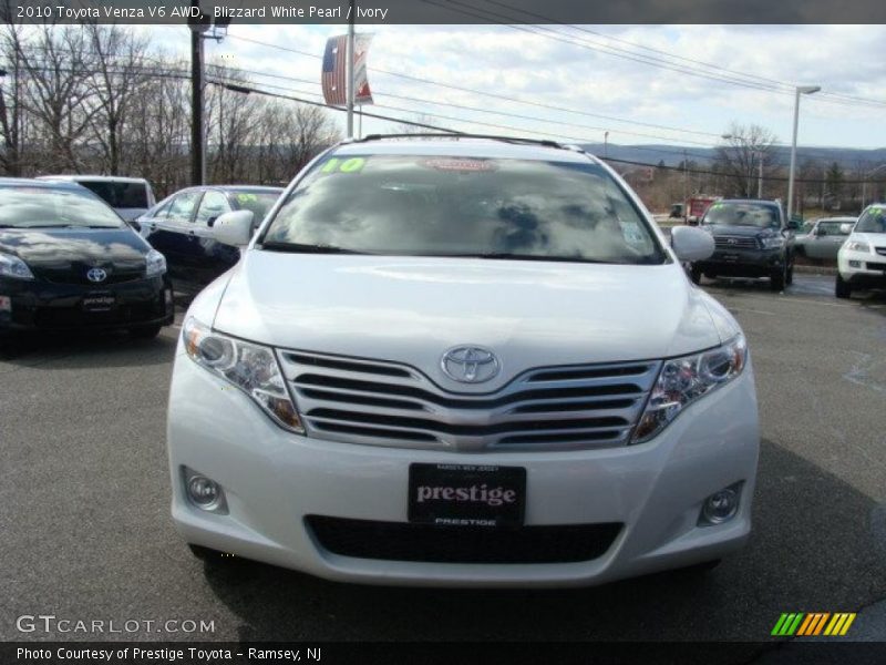 Blizzard White Pearl / Ivory 2010 Toyota Venza V6 AWD
