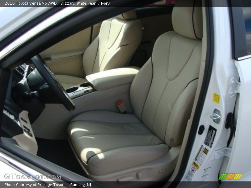 Blizzard White Pearl / Ivory 2010 Toyota Venza V6 AWD
