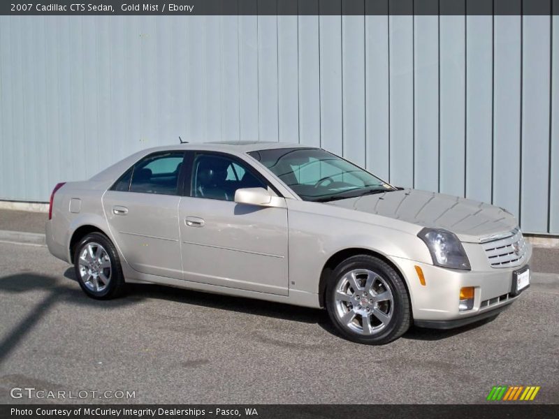 Gold Mist / Ebony 2007 Cadillac CTS Sedan