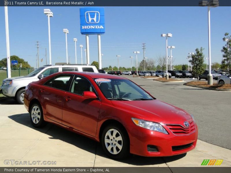 Barcelona Red Metallic / Ash 2011 Toyota Camry LE