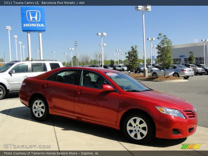 Barcelona Red Metallic / Ash 2011 Toyota Camry LE