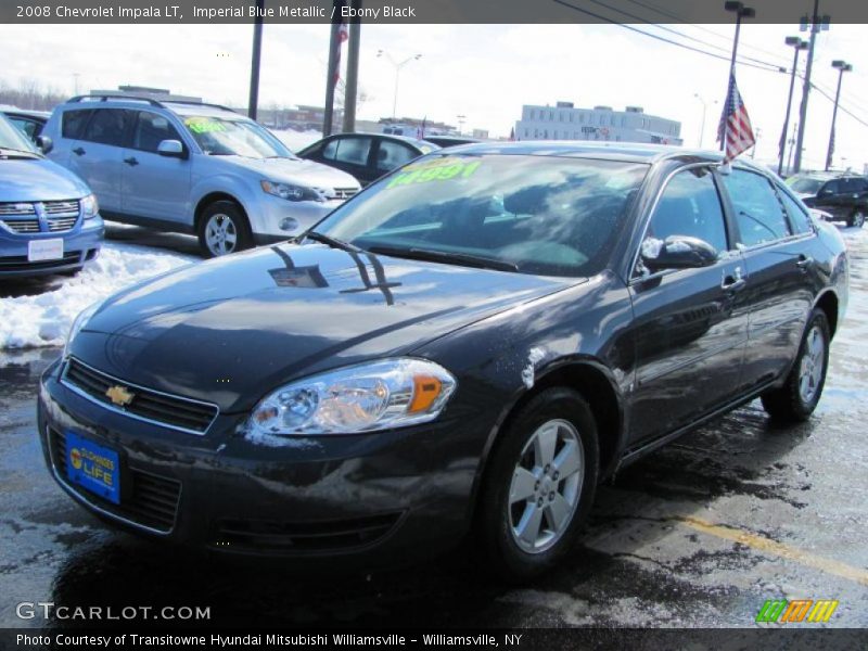 Imperial Blue Metallic / Ebony Black 2008 Chevrolet Impala LT