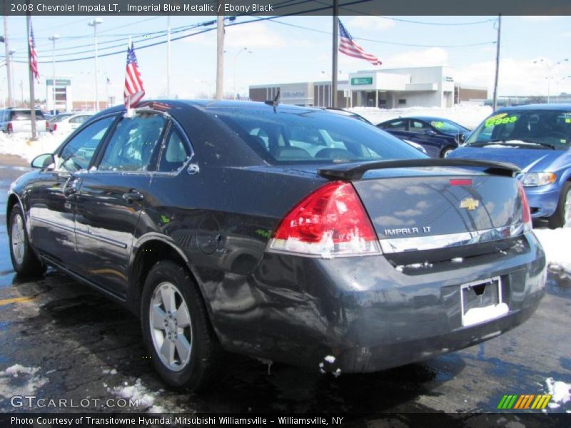 Imperial Blue Metallic / Ebony Black 2008 Chevrolet Impala LT