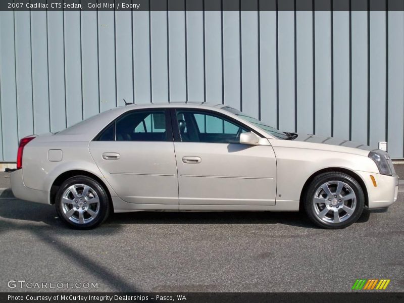 Gold Mist / Ebony 2007 Cadillac CTS Sedan