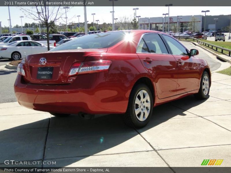 Barcelona Red Metallic / Ash 2011 Toyota Camry LE