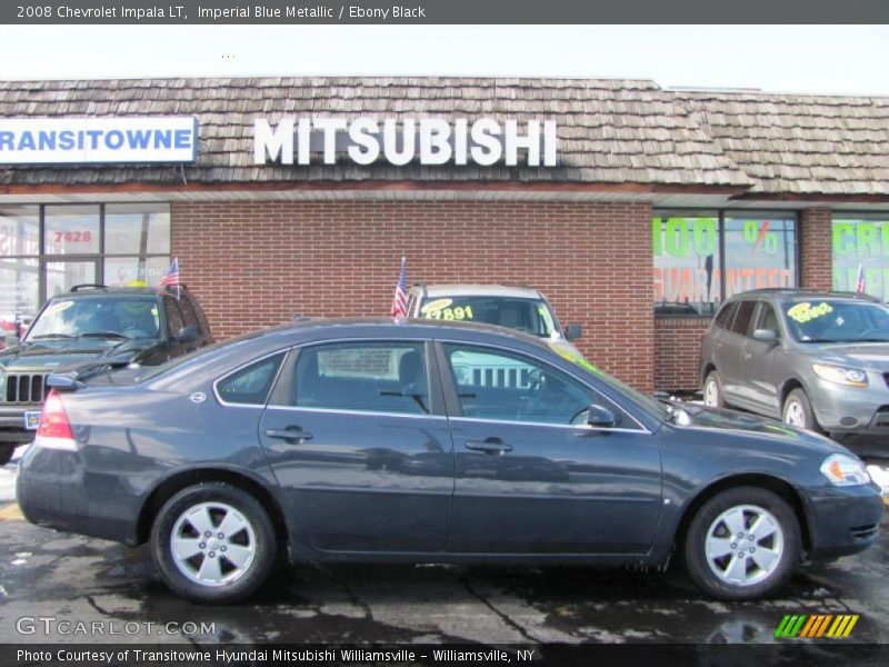 Imperial Blue Metallic / Ebony Black 2008 Chevrolet Impala LT