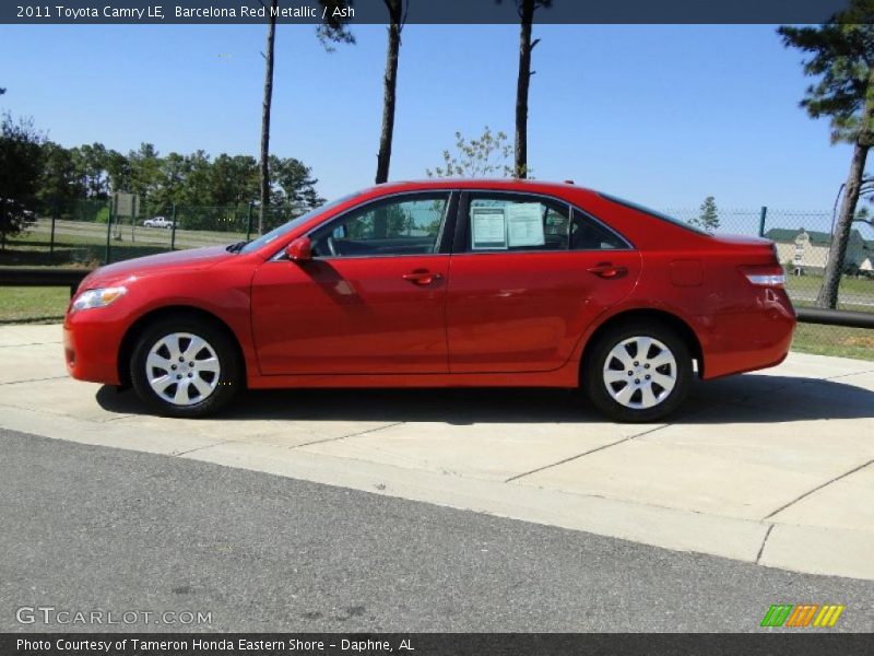 Barcelona Red Metallic / Ash 2011 Toyota Camry LE