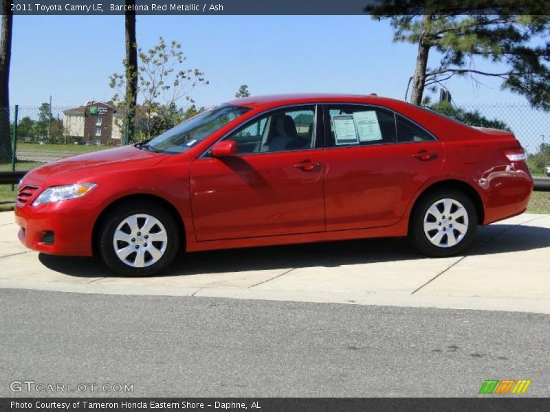Barcelona Red Metallic / Ash 2011 Toyota Camry LE