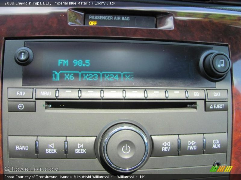 Imperial Blue Metallic / Ebony Black 2008 Chevrolet Impala LT