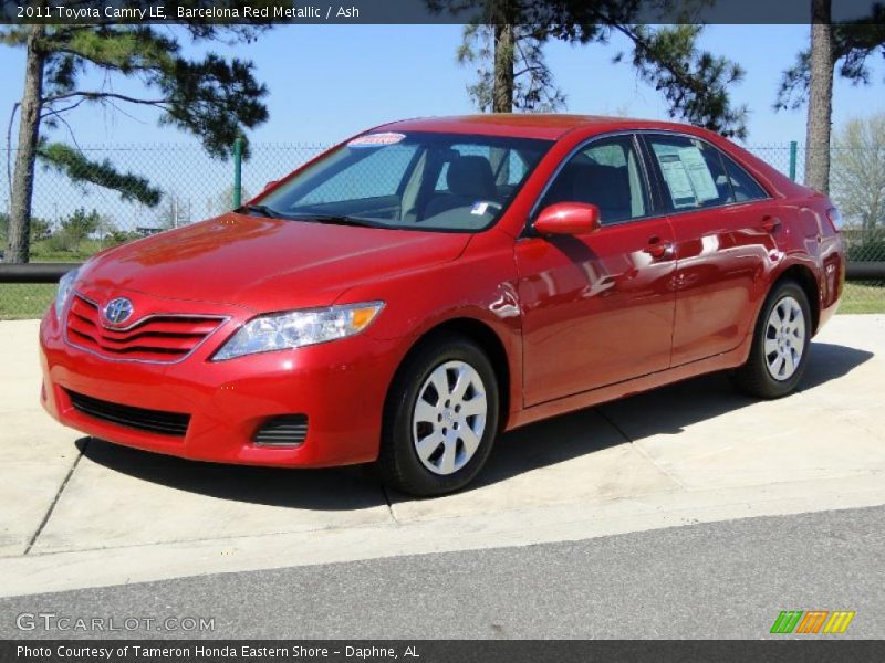 Barcelona Red Metallic / Ash 2011 Toyota Camry LE