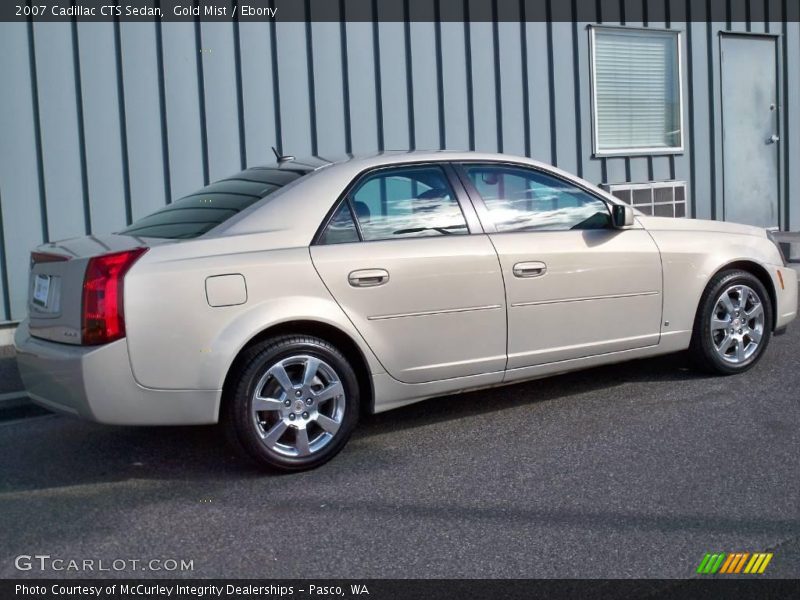 Gold Mist / Ebony 2007 Cadillac CTS Sedan