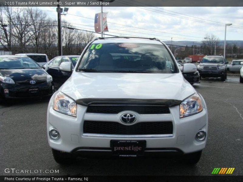 Super White / Sand Beige 2010 Toyota RAV4 Limited 4WD