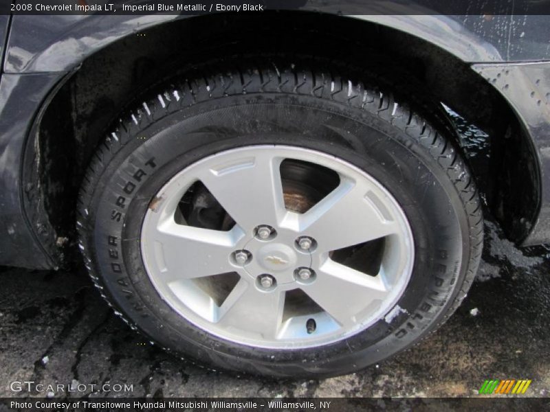 Imperial Blue Metallic / Ebony Black 2008 Chevrolet Impala LT