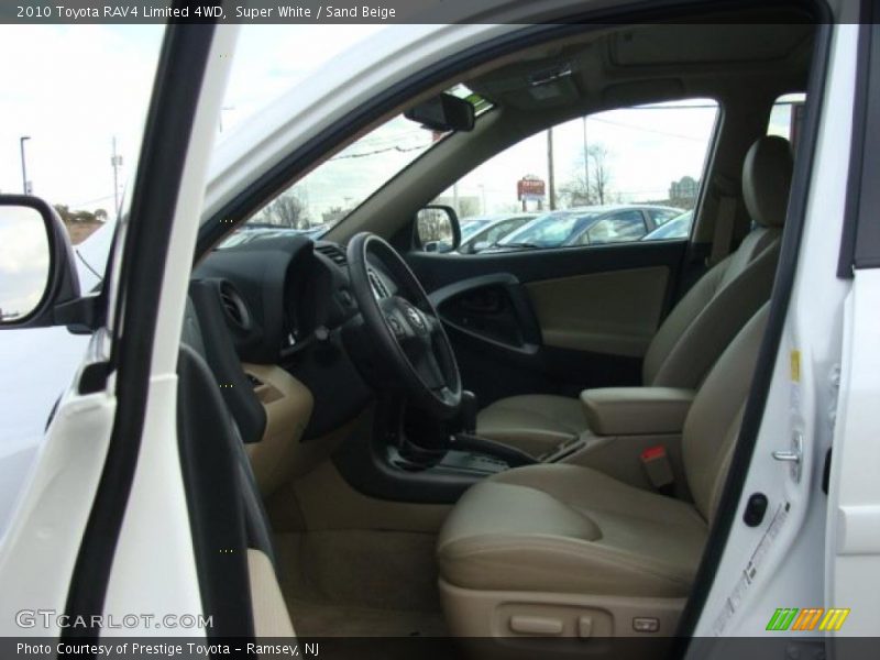 Super White / Sand Beige 2010 Toyota RAV4 Limited 4WD