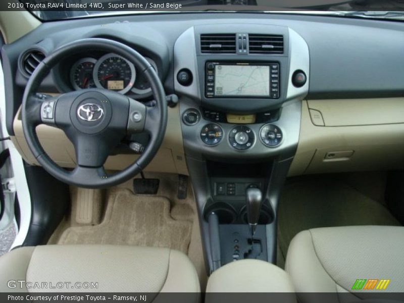 Super White / Sand Beige 2010 Toyota RAV4 Limited 4WD