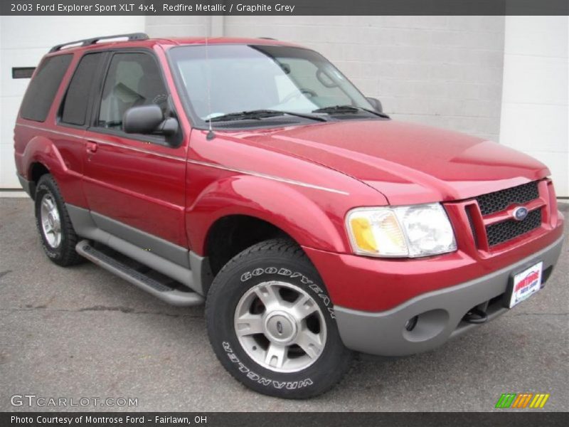 Redfire Metallic / Graphite Grey 2003 Ford Explorer Sport XLT 4x4