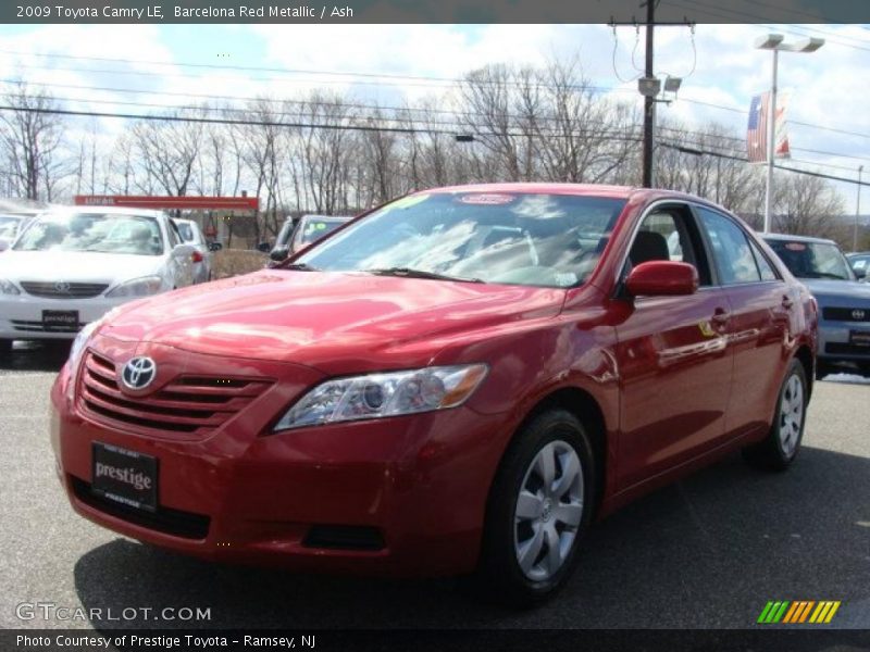 Barcelona Red Metallic / Ash 2009 Toyota Camry LE