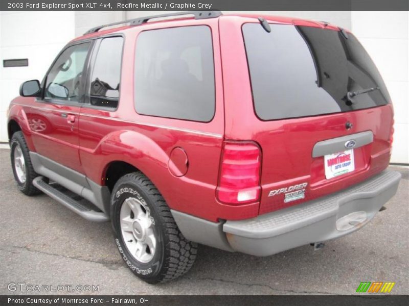 Redfire Metallic / Graphite Grey 2003 Ford Explorer Sport XLT 4x4