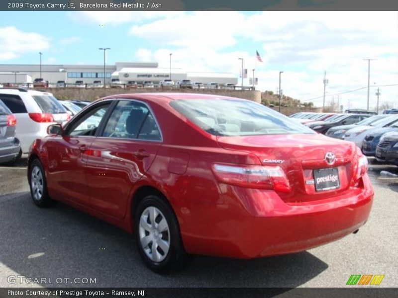 Barcelona Red Metallic / Ash 2009 Toyota Camry LE