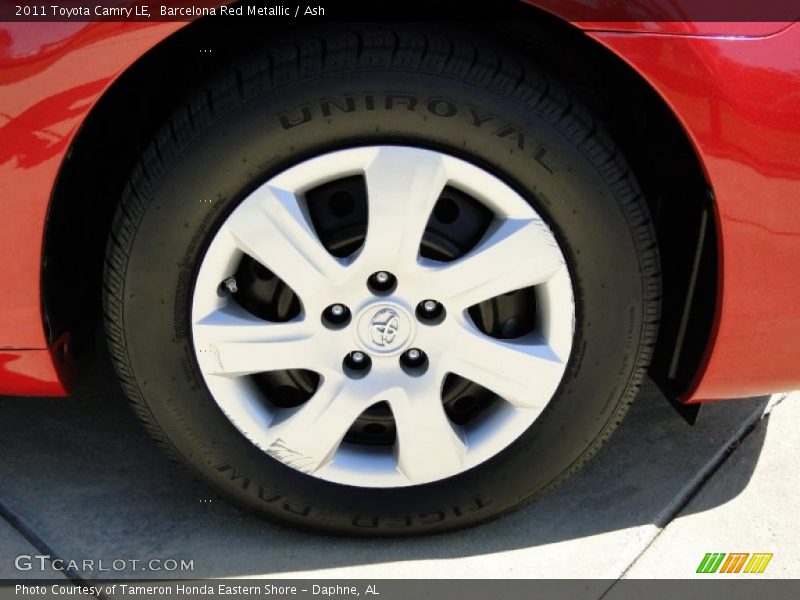 Barcelona Red Metallic / Ash 2011 Toyota Camry LE