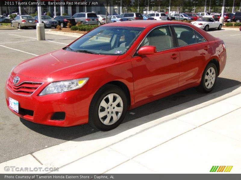 Barcelona Red Metallic / Ash 2011 Toyota Camry LE