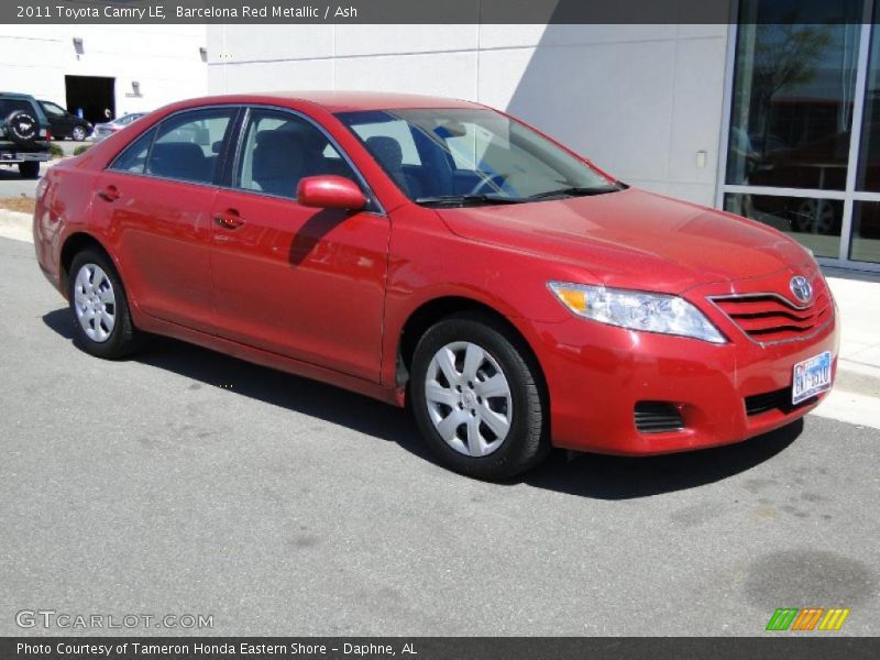 Barcelona Red Metallic / Ash 2011 Toyota Camry LE