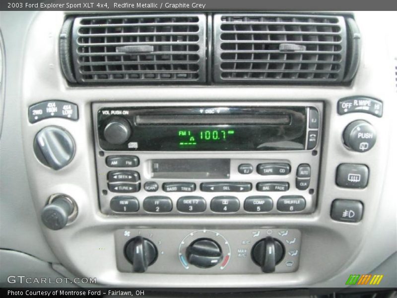 Controls of 2003 Explorer Sport XLT 4x4