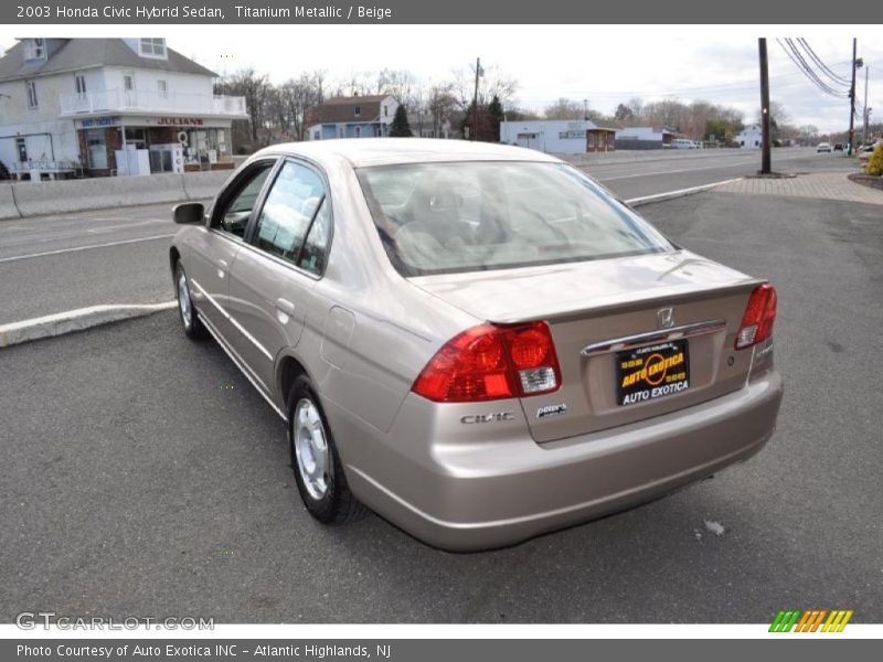 Titanium Metallic / Beige 2003 Honda Civic Hybrid Sedan