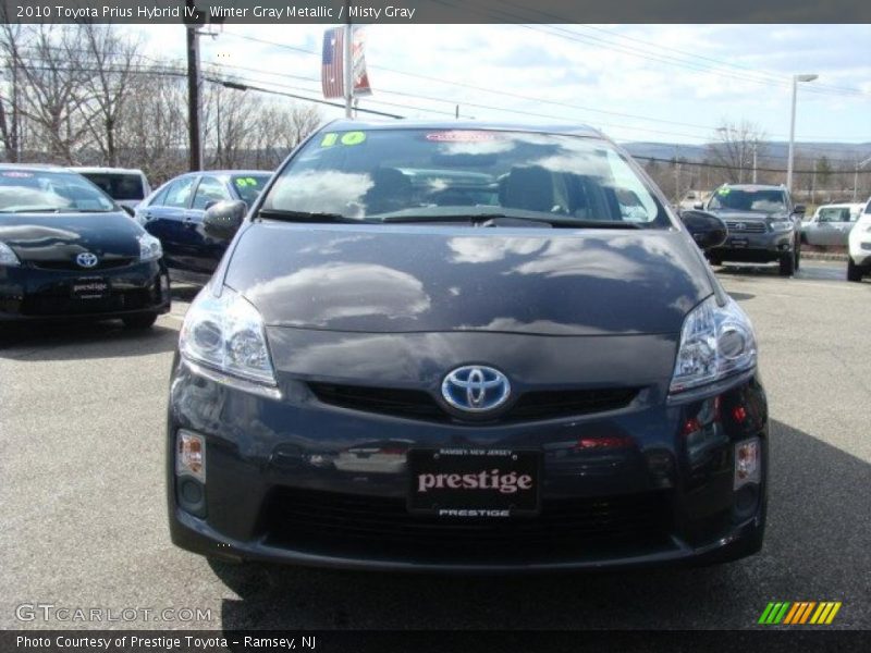 Winter Gray Metallic / Misty Gray 2010 Toyota Prius Hybrid IV