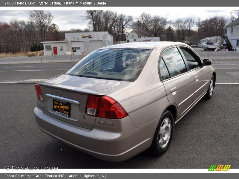 Titanium Metallic / Beige 2003 Honda Civic Hybrid Sedan