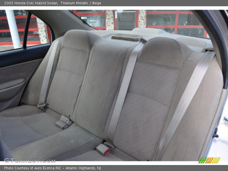 Titanium Metallic / Beige 2003 Honda Civic Hybrid Sedan