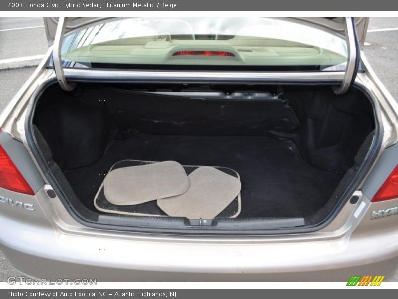 Titanium Metallic / Beige 2003 Honda Civic Hybrid Sedan