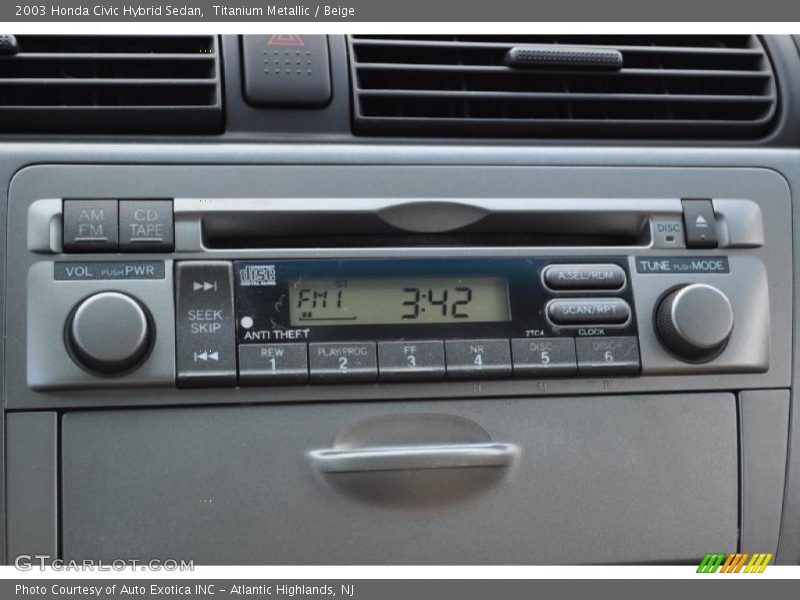 Titanium Metallic / Beige 2003 Honda Civic Hybrid Sedan