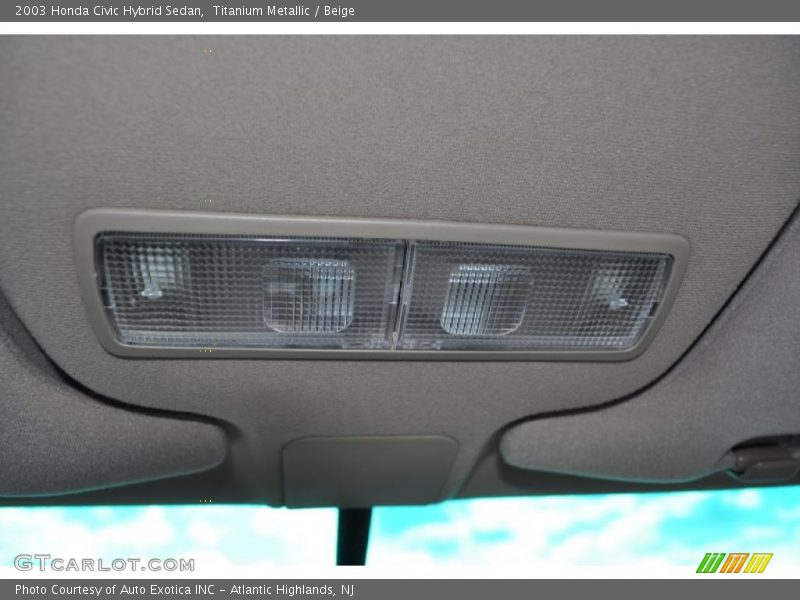 Titanium Metallic / Beige 2003 Honda Civic Hybrid Sedan