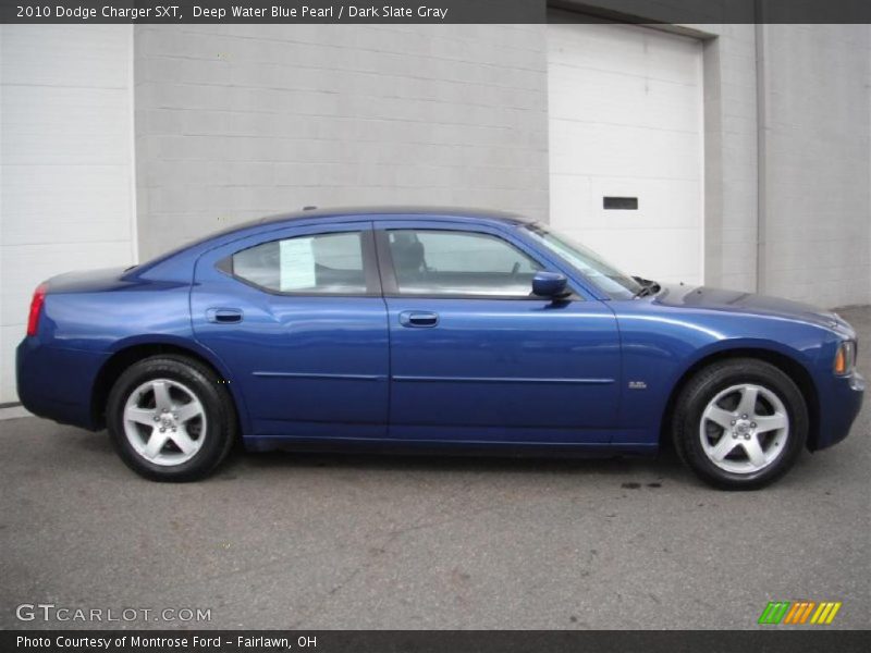 Deep Water Blue Pearl / Dark Slate Gray 2010 Dodge Charger SXT