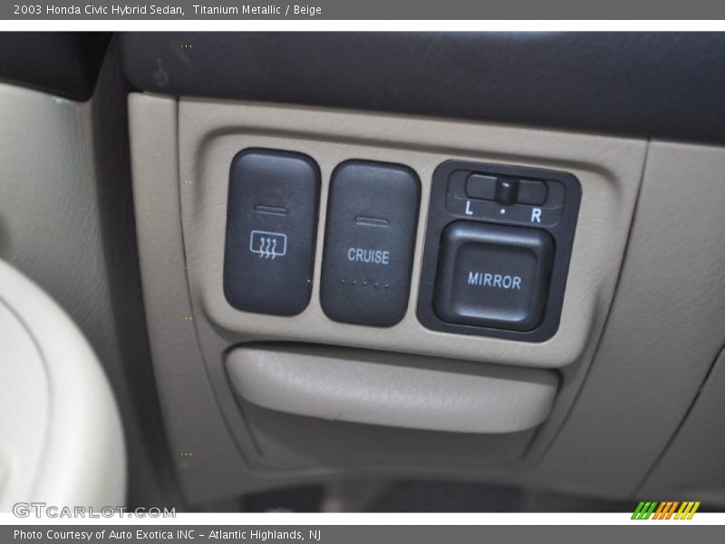 Titanium Metallic / Beige 2003 Honda Civic Hybrid Sedan