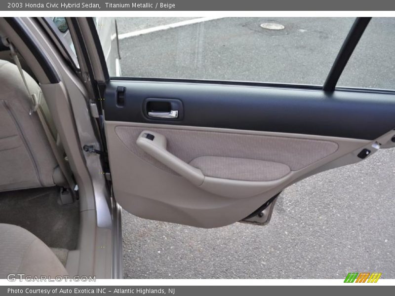 Titanium Metallic / Beige 2003 Honda Civic Hybrid Sedan