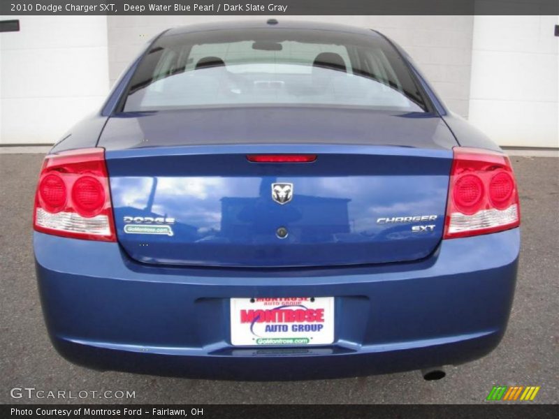 Deep Water Blue Pearl / Dark Slate Gray 2010 Dodge Charger SXT