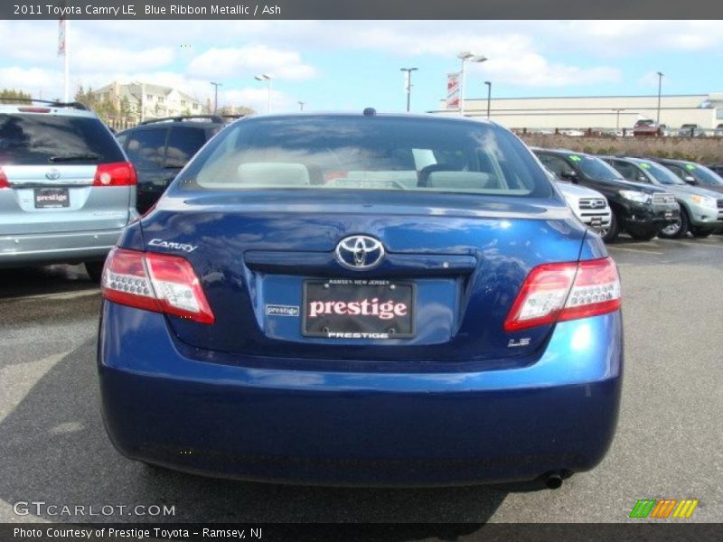 Blue Ribbon Metallic / Ash 2011 Toyota Camry LE