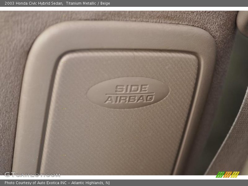 Titanium Metallic / Beige 2003 Honda Civic Hybrid Sedan