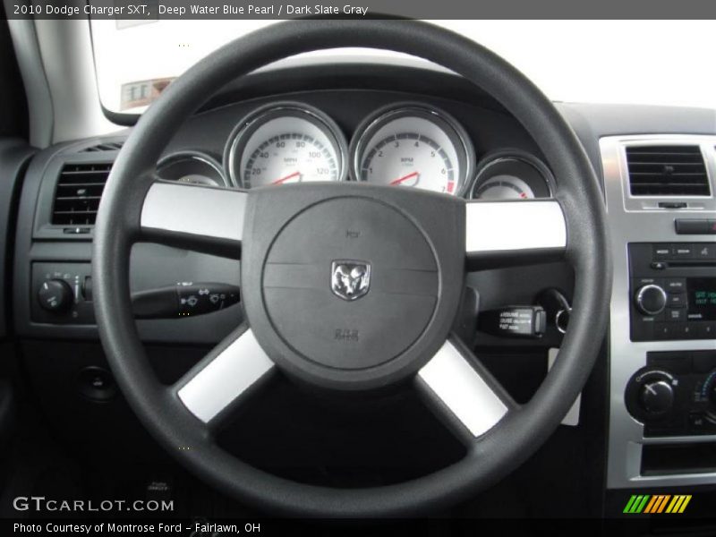 Deep Water Blue Pearl / Dark Slate Gray 2010 Dodge Charger SXT
