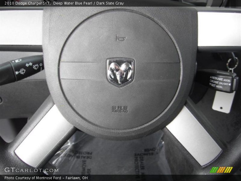 Deep Water Blue Pearl / Dark Slate Gray 2010 Dodge Charger SXT