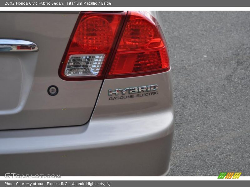 Titanium Metallic / Beige 2003 Honda Civic Hybrid Sedan