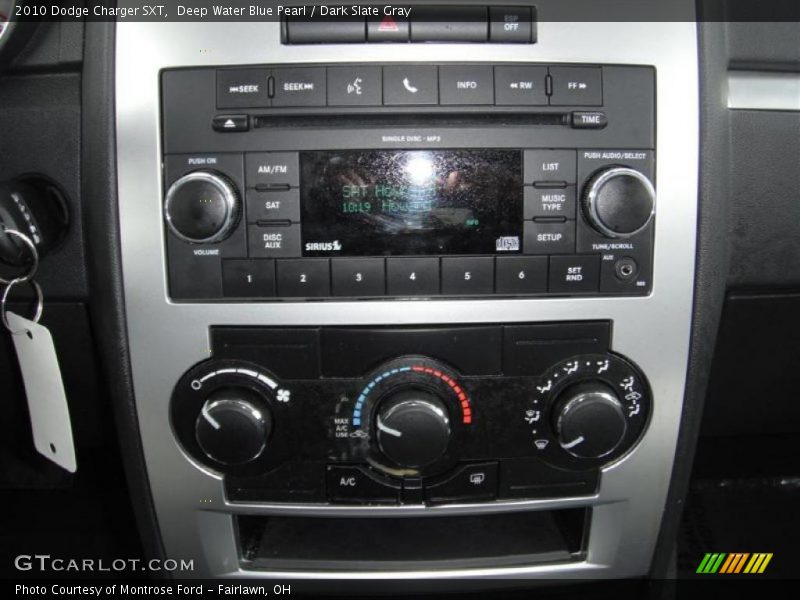 Deep Water Blue Pearl / Dark Slate Gray 2010 Dodge Charger SXT