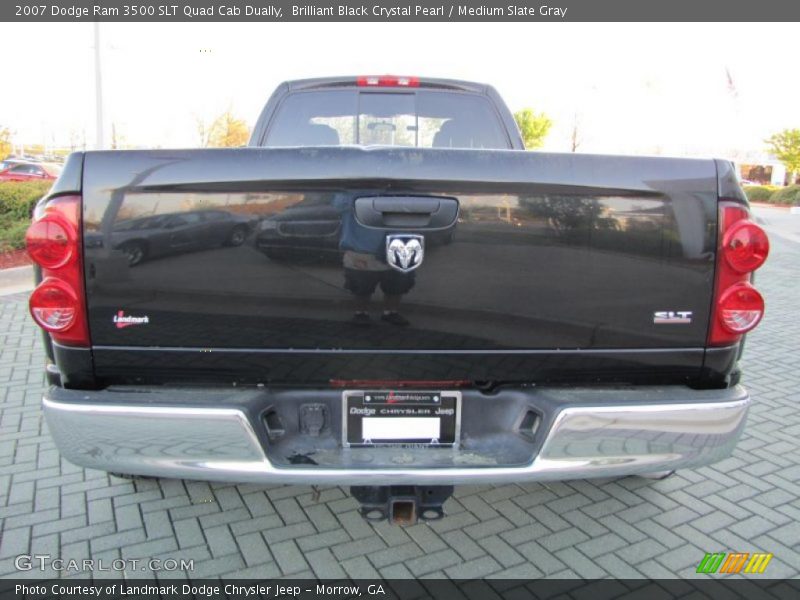 Brilliant Black Crystal Pearl / Medium Slate Gray 2007 Dodge Ram 3500 SLT Quad Cab Dually