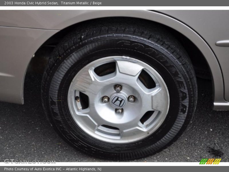 Titanium Metallic / Beige 2003 Honda Civic Hybrid Sedan