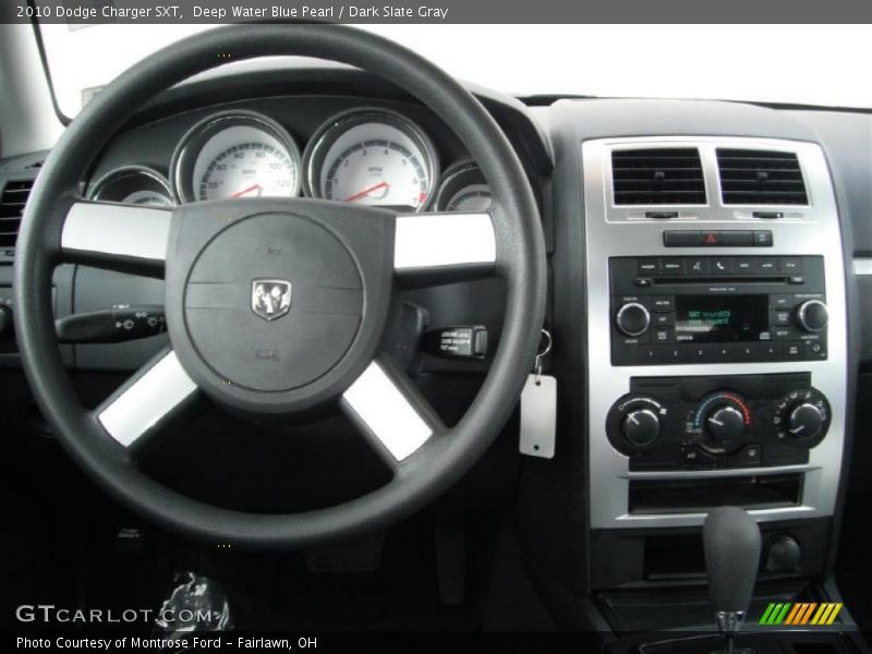 Deep Water Blue Pearl / Dark Slate Gray 2010 Dodge Charger SXT