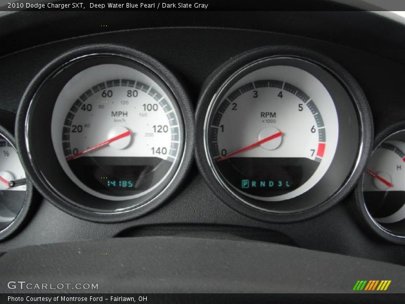 Deep Water Blue Pearl / Dark Slate Gray 2010 Dodge Charger SXT