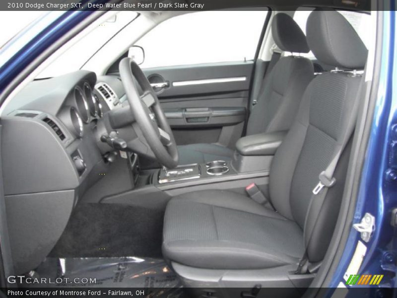 Deep Water Blue Pearl / Dark Slate Gray 2010 Dodge Charger SXT